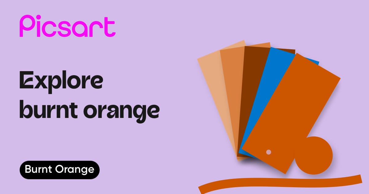 burnt orange color with #CC5500 hex code