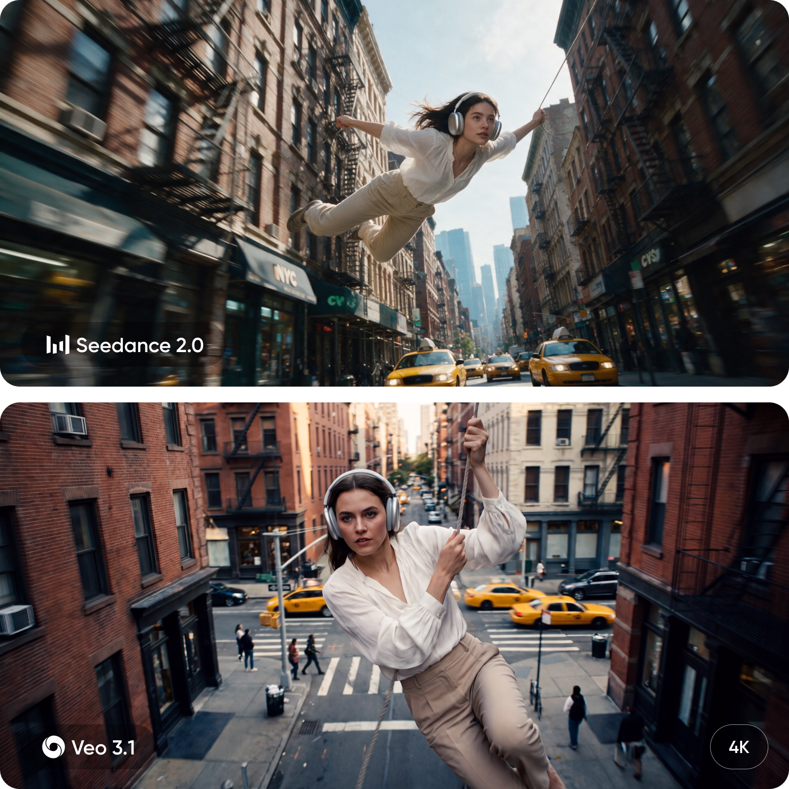 Resolution and video length for Seedance 2.0 vs Veo 3.1